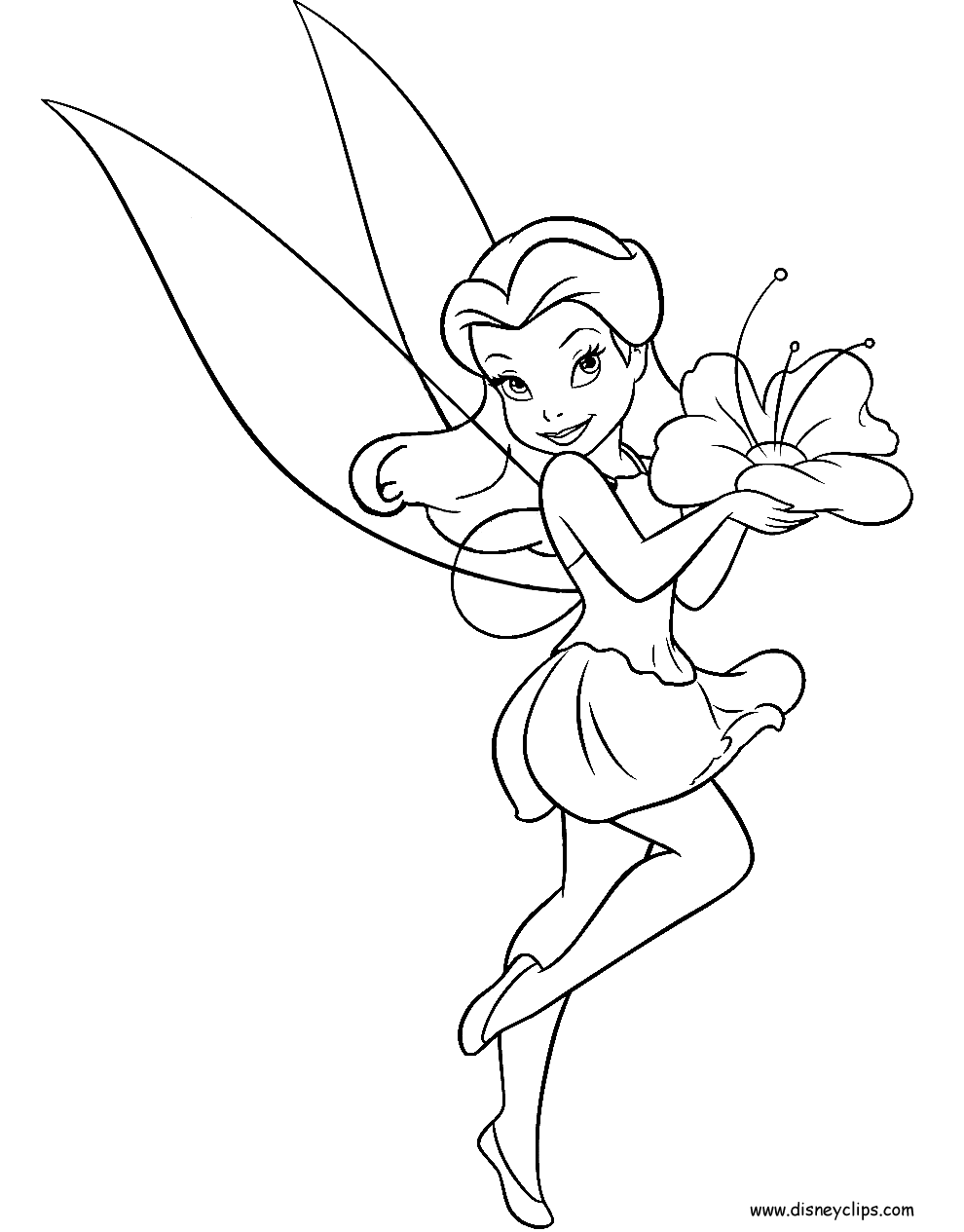 Disney fairies coloring pages