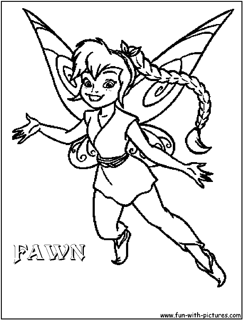 Disney fairies coloring pages