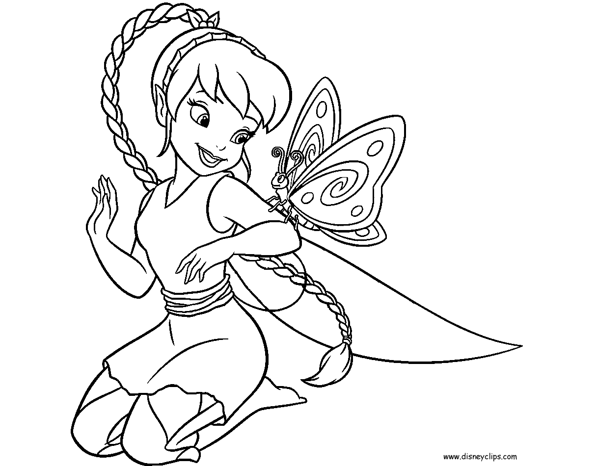 Disney fairies coloring pages