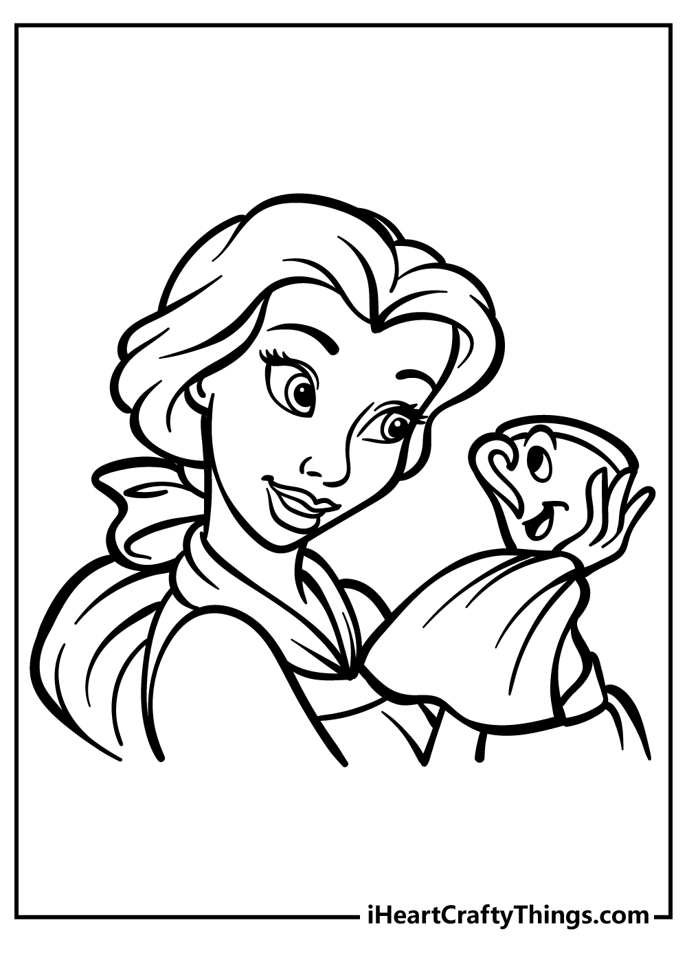 Belle coloring pages free printables