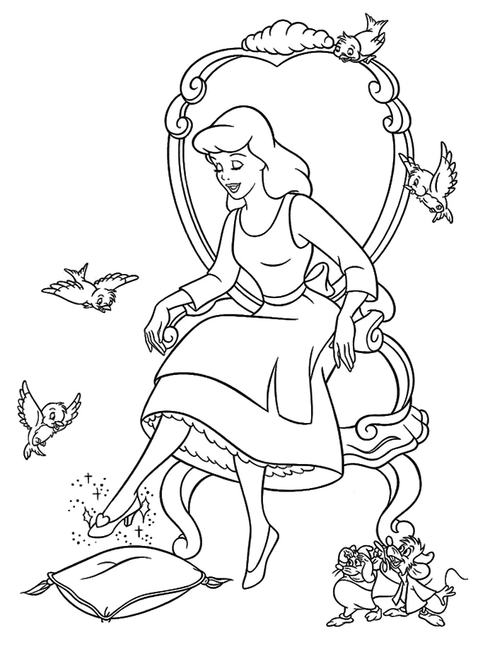 Free printable disney princess coloring pages for kids