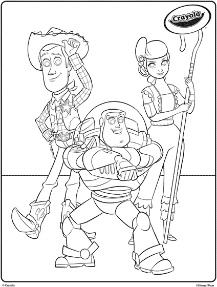 Disney toy story coloring page