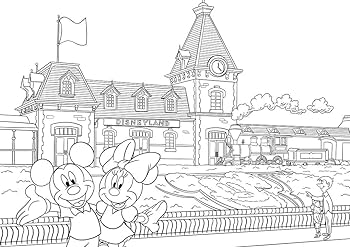 Disneyland parks colouring book books