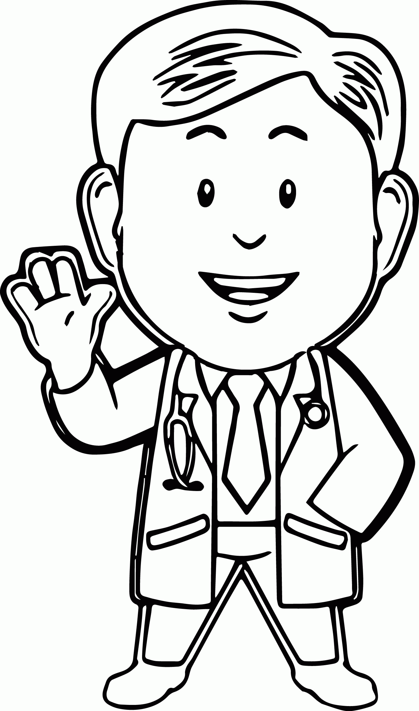 Coloring pages free printable doctor coloring pages