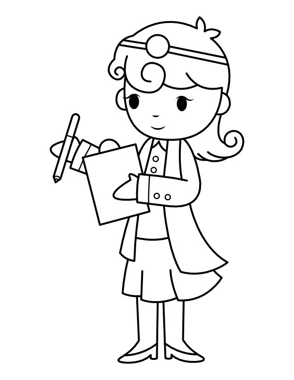 Printable female doctor coloring page female doctor color coloring pages