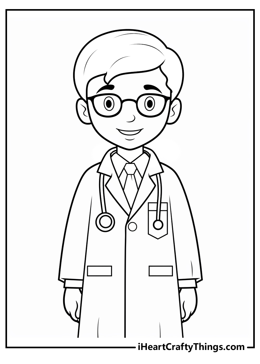 Doctor coloring pages free printables