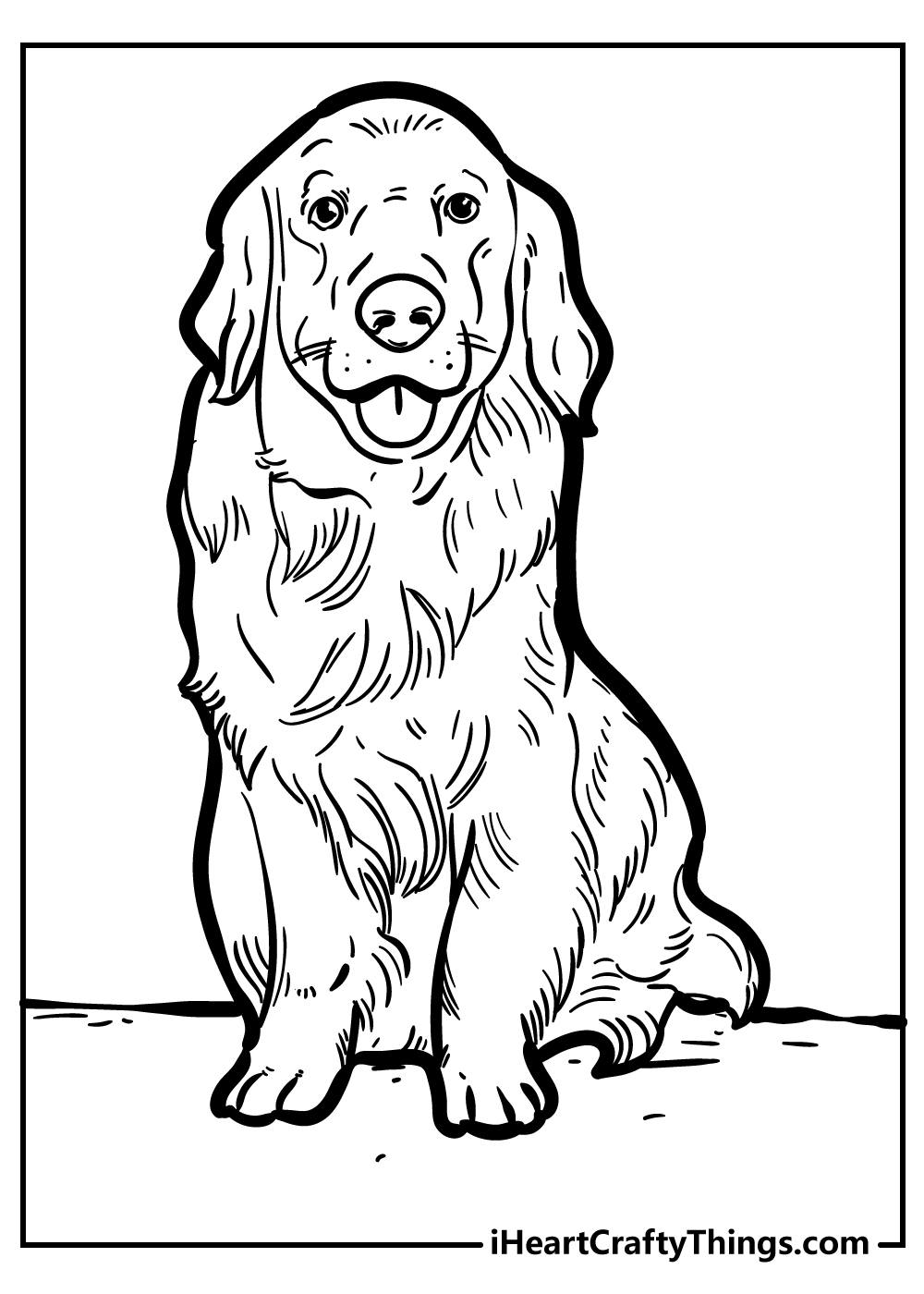 Dog coloring pages free printables