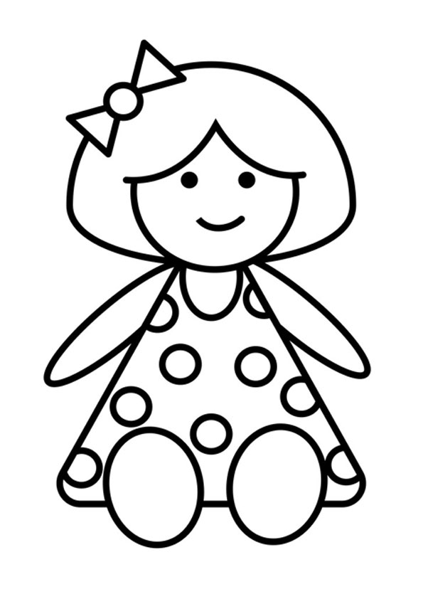 Coloring pages printable doll coloring pages for kids