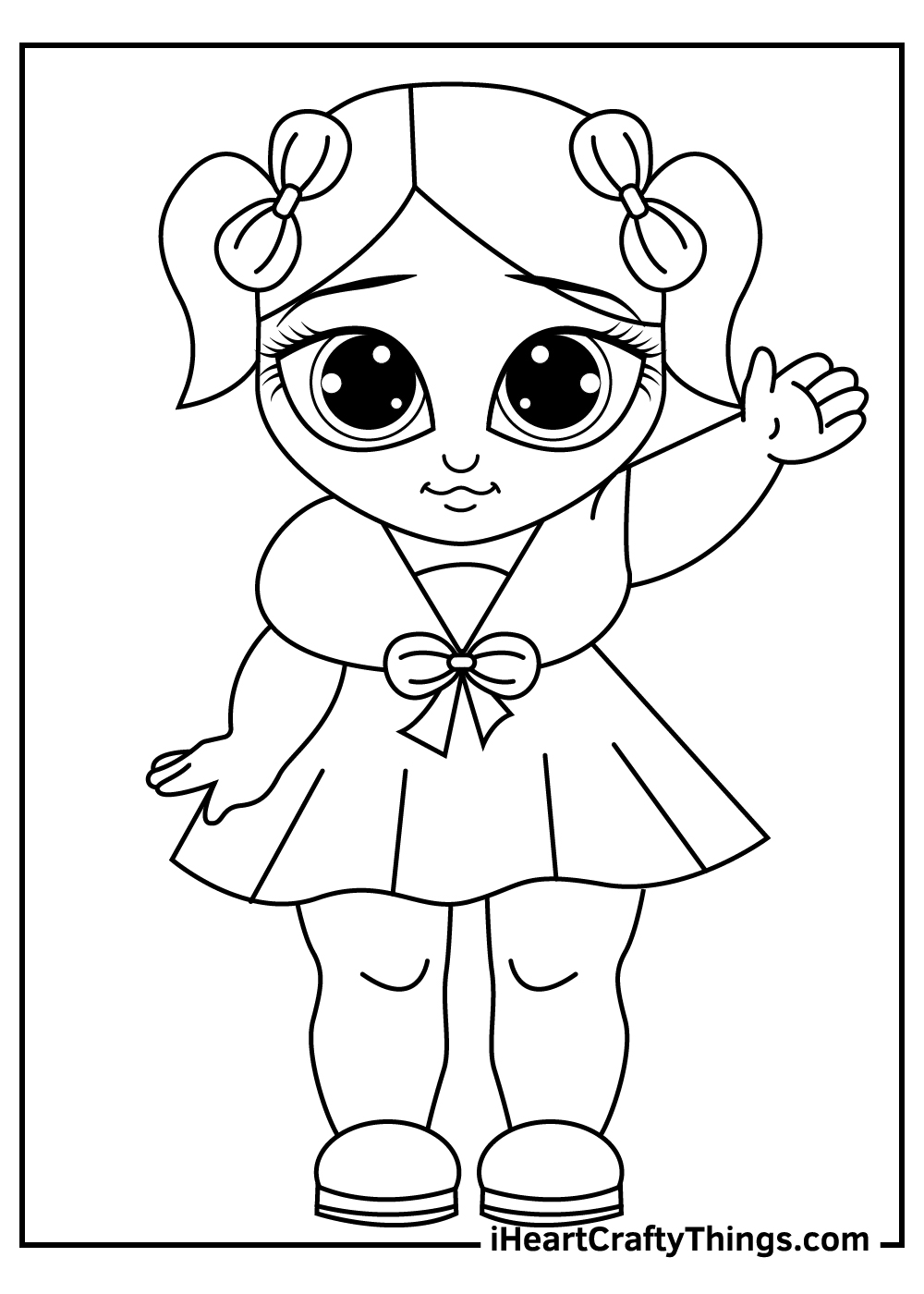 Dolls coloring pages free printables