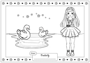 Coloring pages dolls