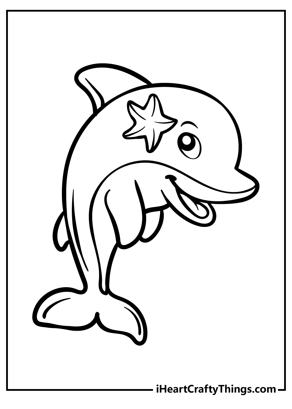 Dolphin coloring pages free printables