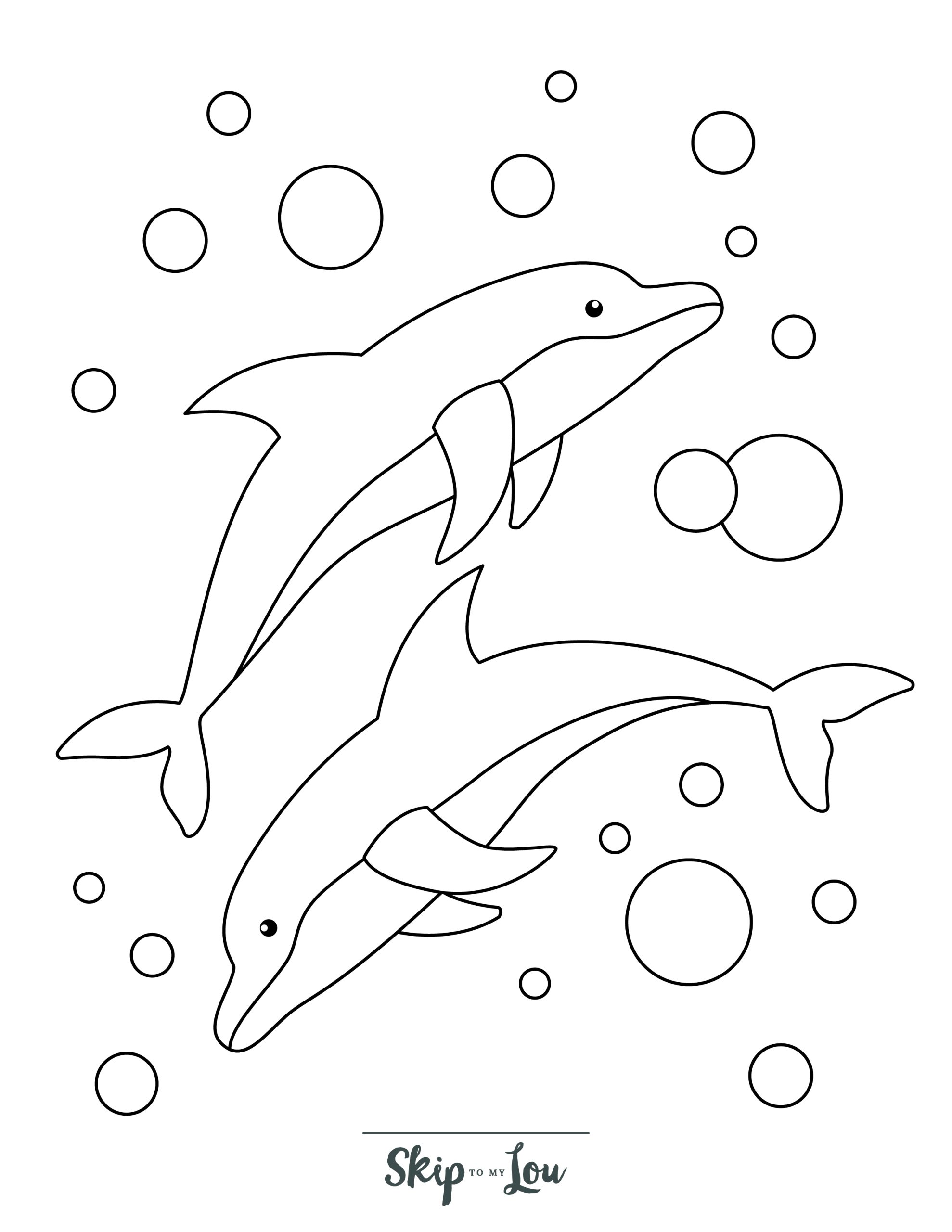 Dolphin coloring pages