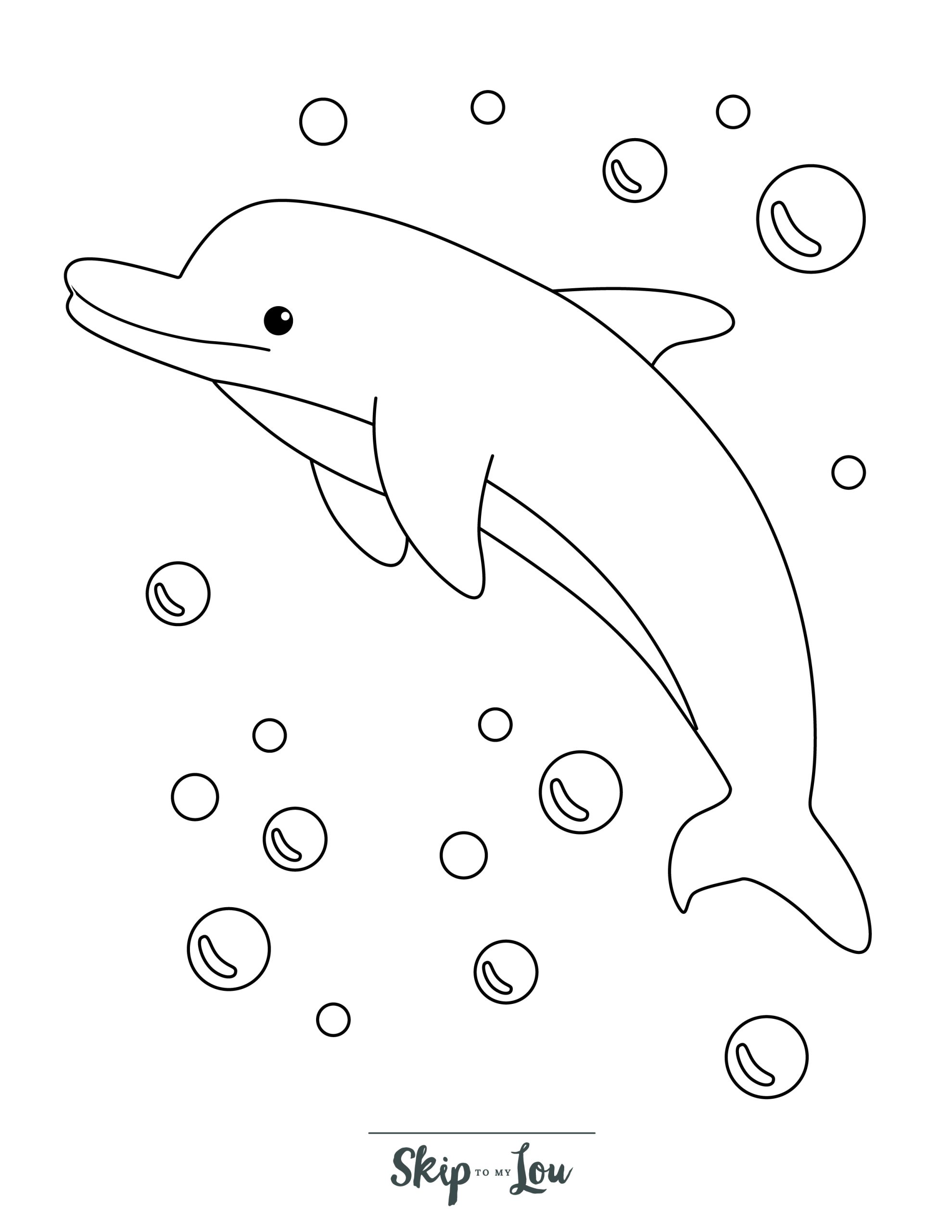 Dolphin coloring pages