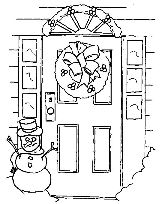 Front door coloring page coloring pages front door color