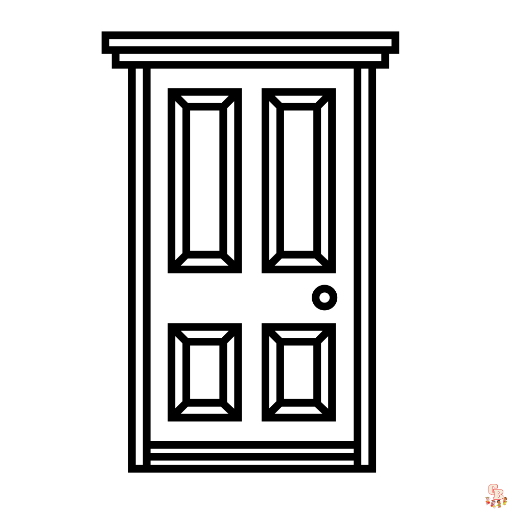Discover fun and creative doors coloring pages