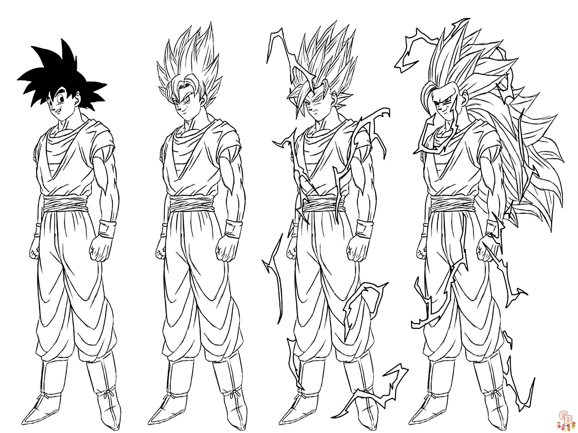 Discover the best dbz coloring pages for free at