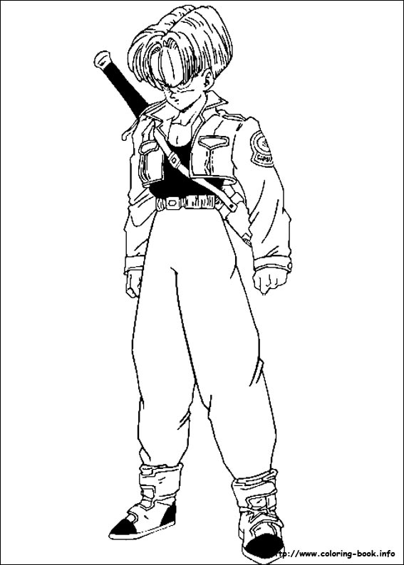 Dragon ball z coloring picture