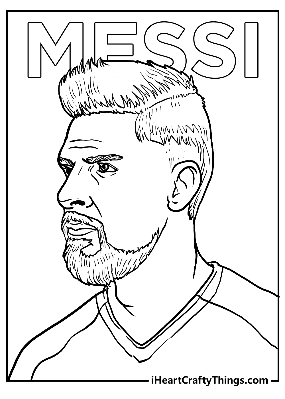 Printable messi coloring pages updated