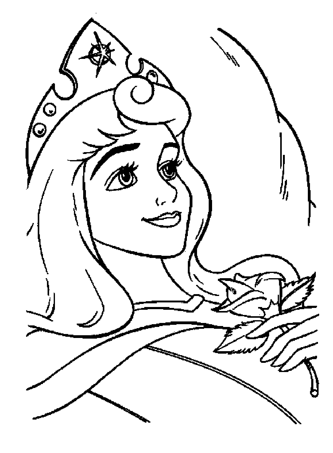 Sleeping beauty coloring pages for kids