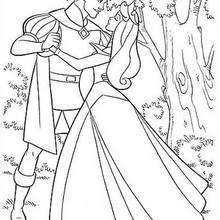 Aurora dancing with prince philip coloring pages