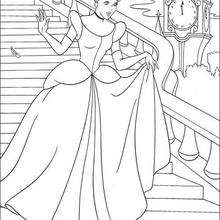 Cinderellas ball gown coloring pages