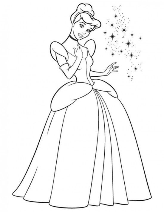 Wonderful cinderella coloring pages pdf ideas