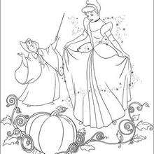 Beautiful cinderella coloring pages