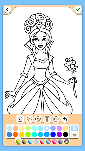 Princess coloring game