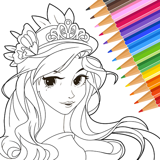 Princess coloringdrawing game