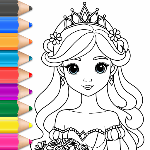 Princess coloring book games