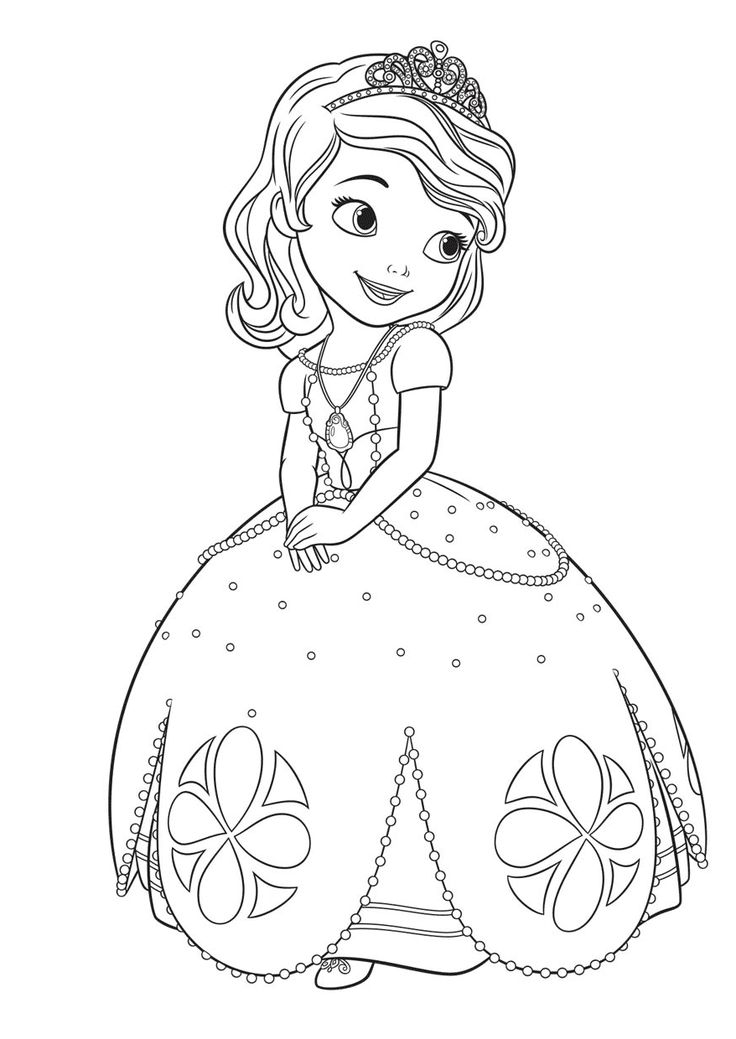 Sofia the first coloring pages