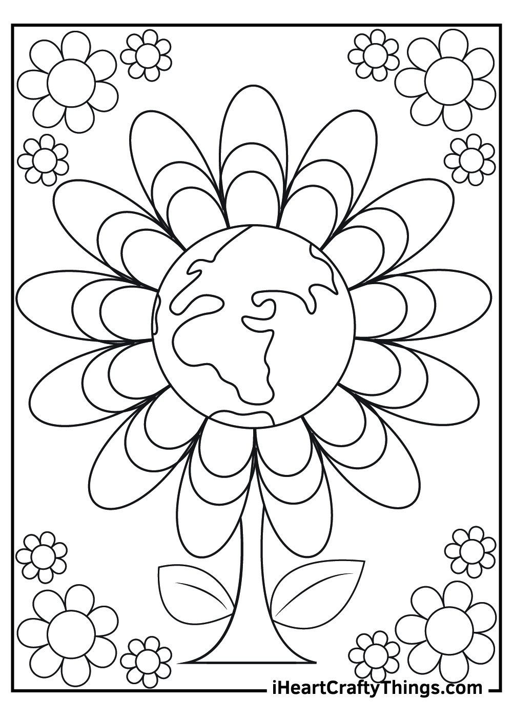 Earth day coloring pages free printables