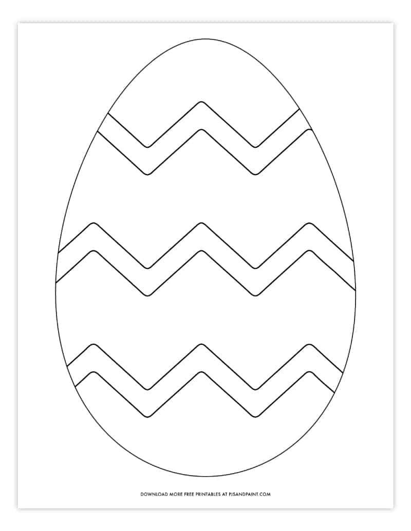 Free printable easter egg coloring pages