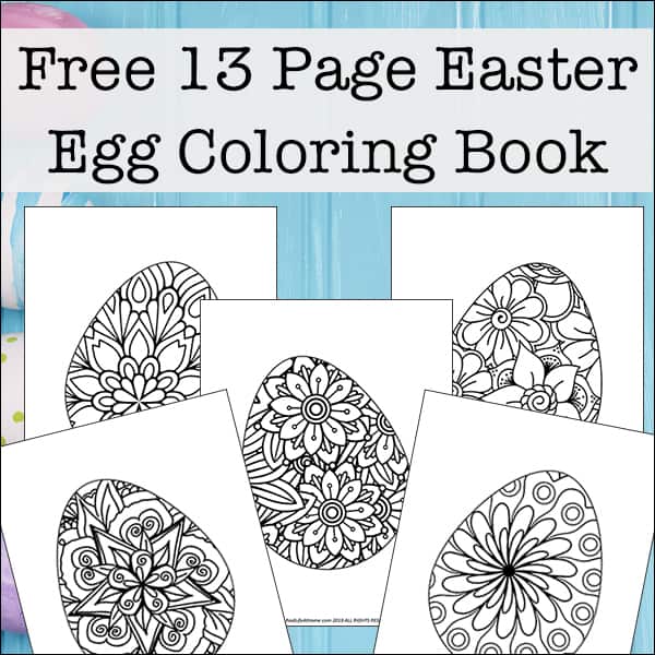 Easter egg coloring pages free printable easter egg coloring book