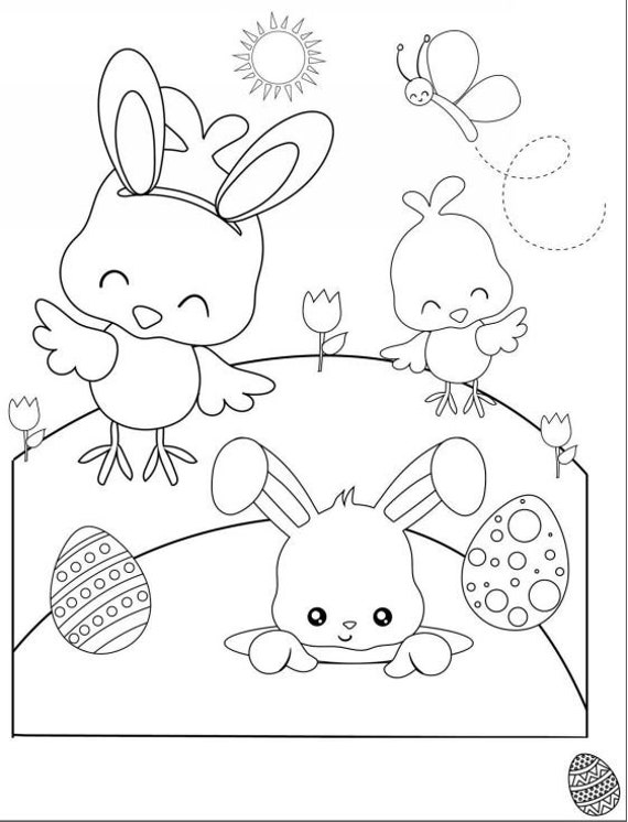 Printable easter coloring pages download now