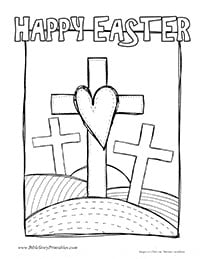 Easter bible coloring pages