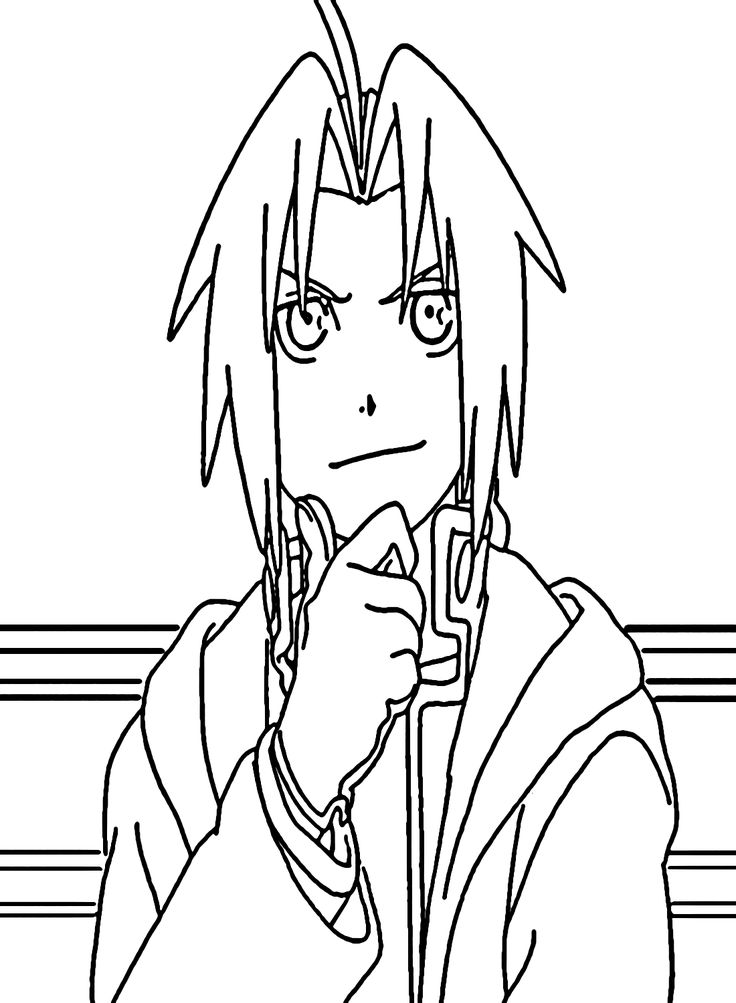 Edward elric coloring pages