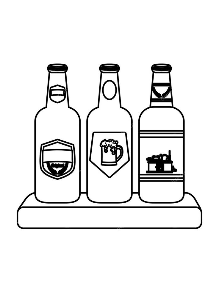 Bottle coloring pages beer icon coloring pages coloring pages for kids