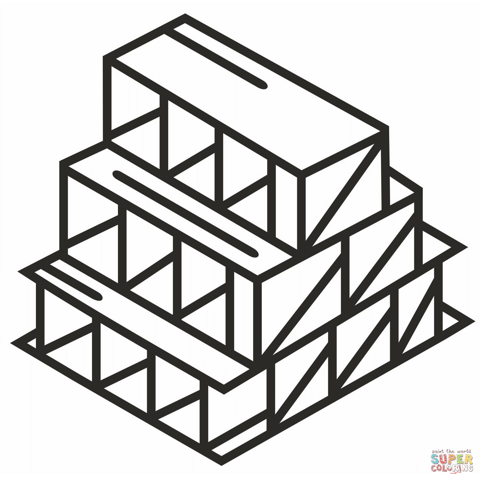Building blocks coloring page free printable coloring pages