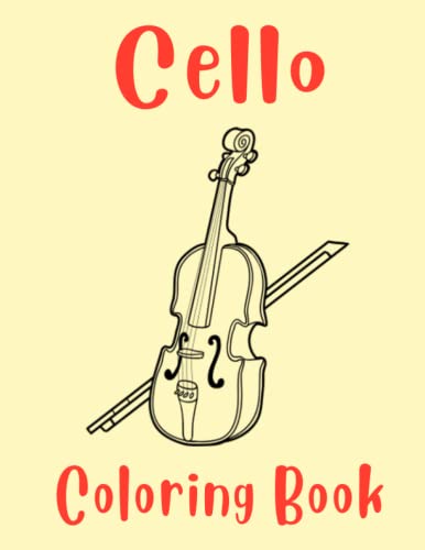 Cello coloring book high quality coloring pages beautiful desings for all agesgreat gifts for kids boys girls adults adorable characters enjoying for stress relief and relaxation enjoy by ed dadesy