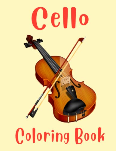 Cello coloring book awesome coloring pages with yours favorite images to relax and relieve stress with many unique illustrations enjoy by ed dadesy