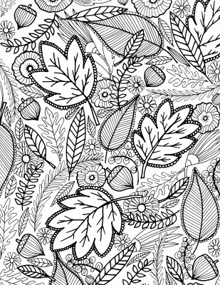 Fall coloring pages the william museum of art