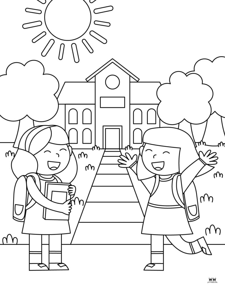 Back to school coloring pages