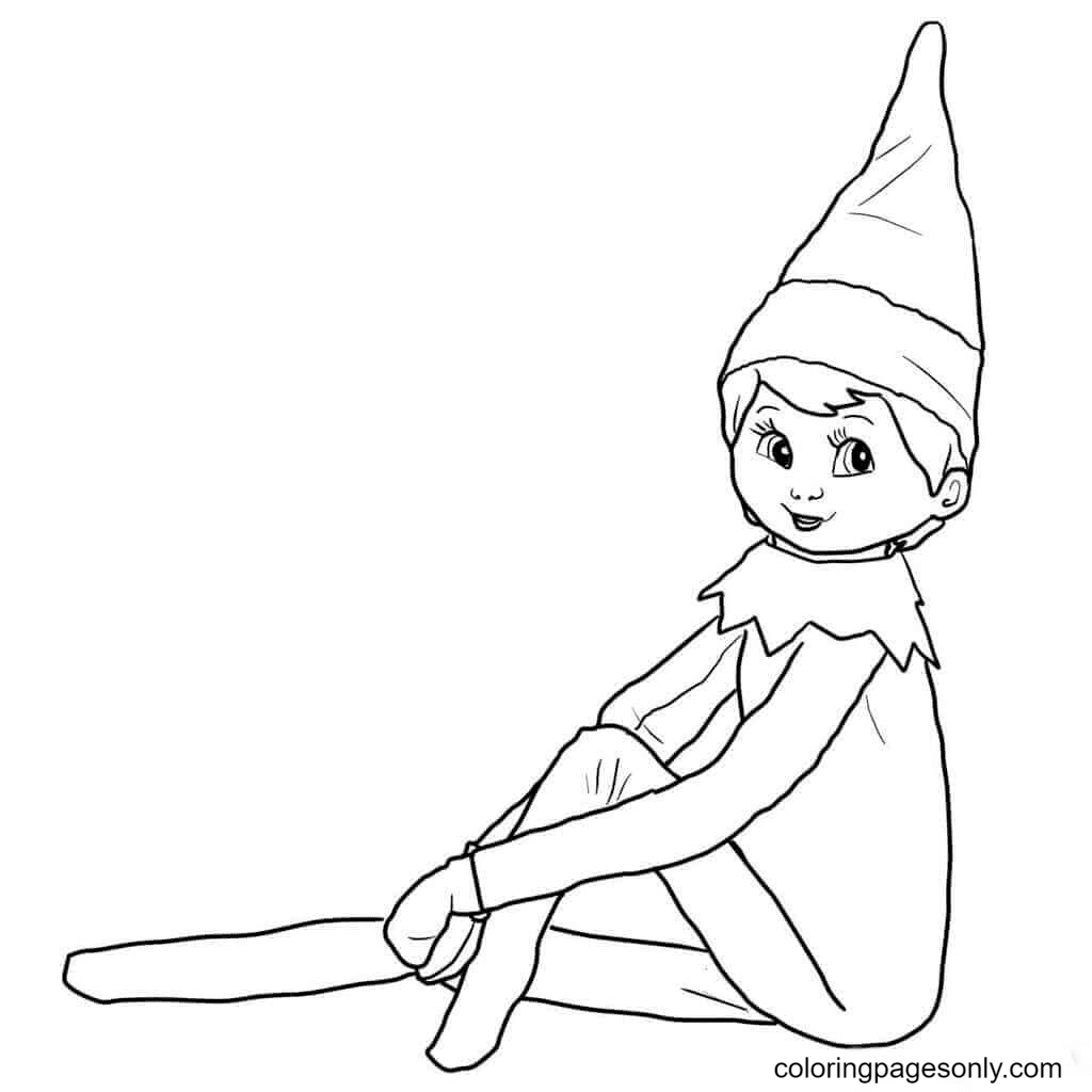 Elf coloring pages printable for free download