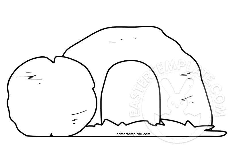 Jesus tomb coloring page