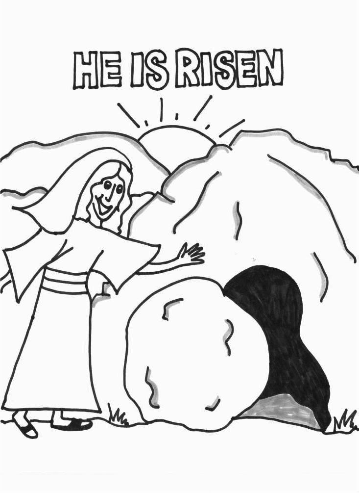 Resurrection coloring pages