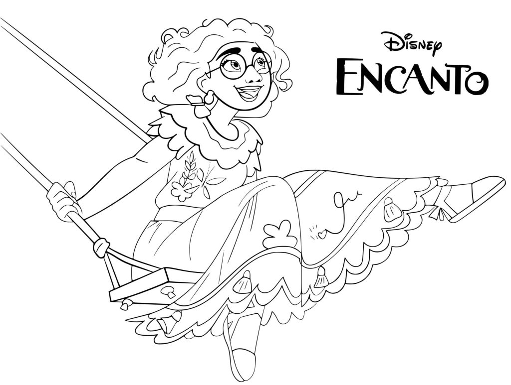 Mirabel coloring page encanto