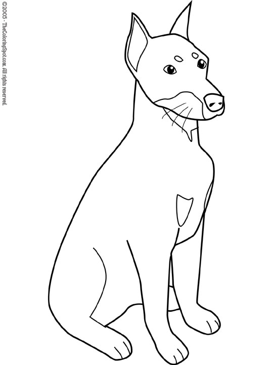 Doberman coloring page audio stories for kids free coloring pages colouring printables