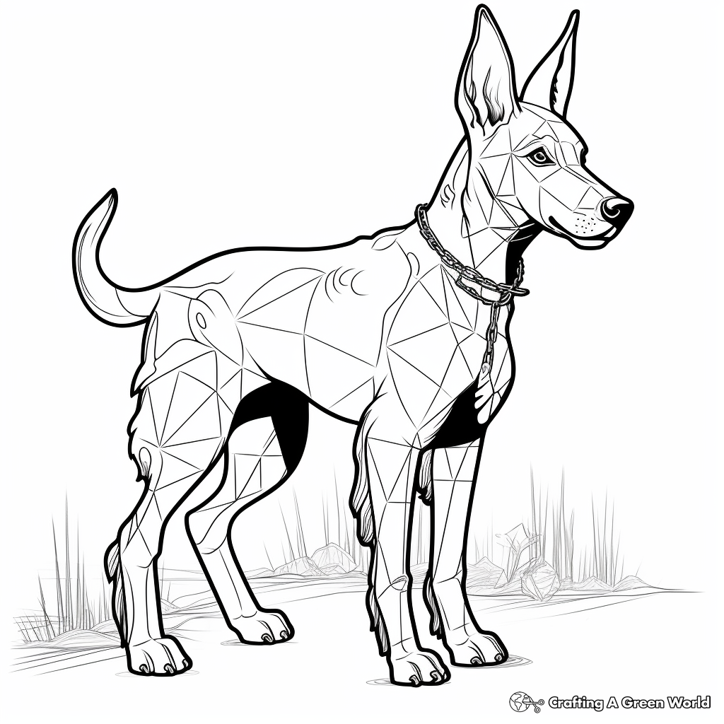 Doberman coloring pages