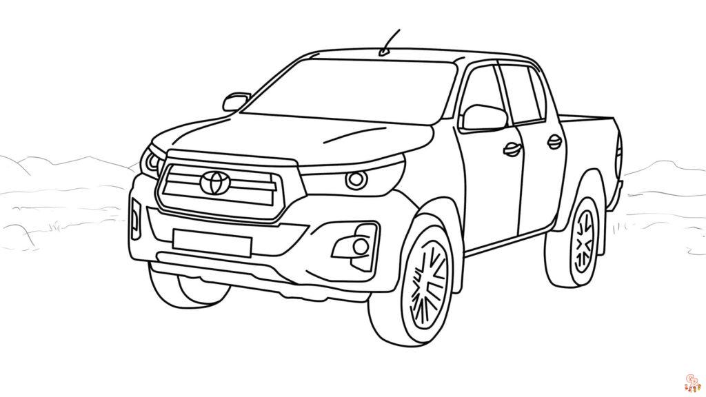 Toyota coloring pages free printable sheets for kids to enjoy